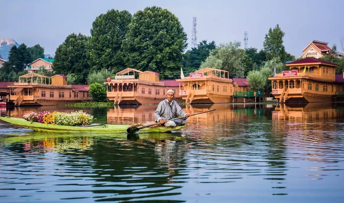 Houseboats in Dal Lake