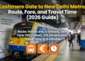 Kashmere Gate to New Delhi Metro