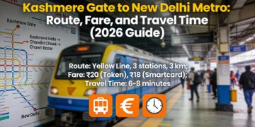 Kashmere Gate to New Delhi Metro