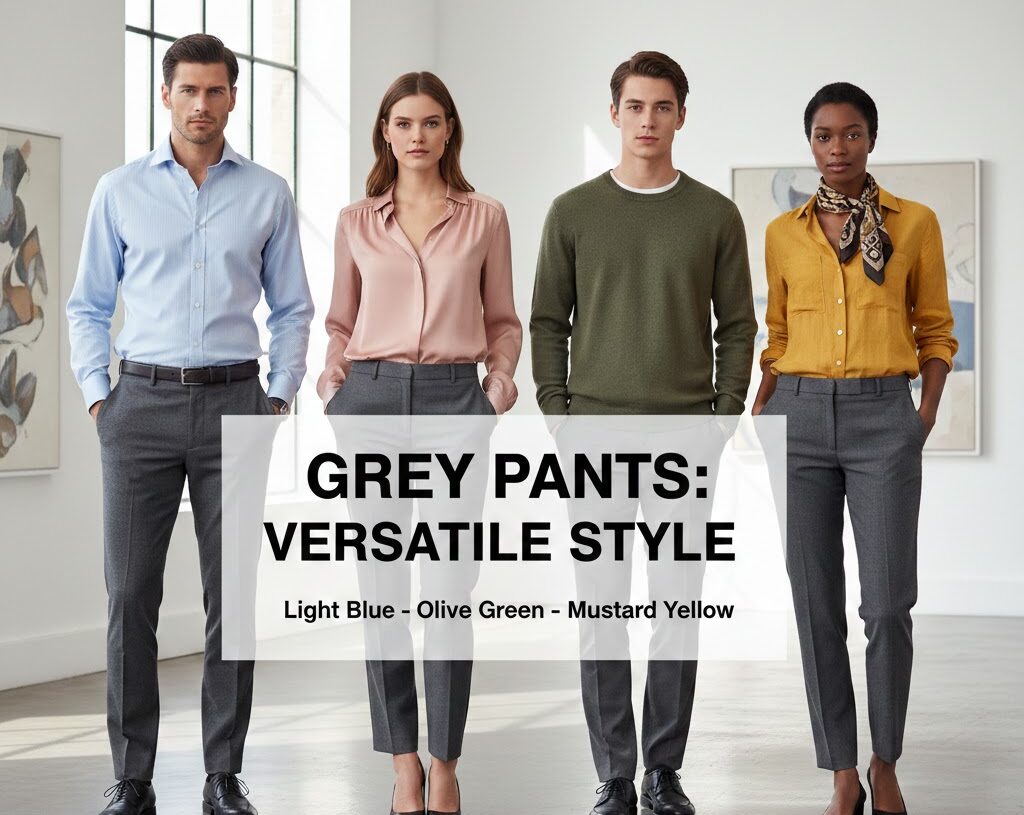 What Color Shirt Goes with Grey Pants