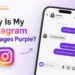 Instagram Messages Purple