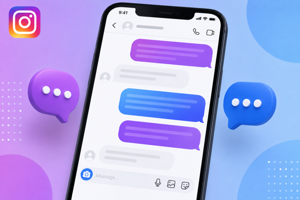 Instagram Chat Purple